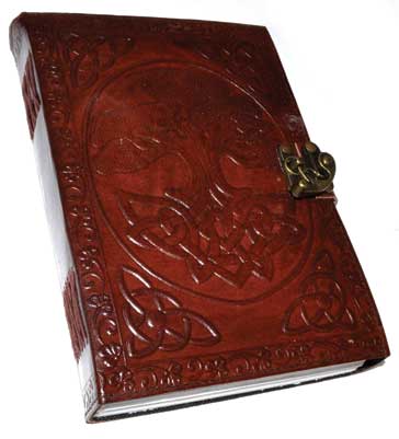 Tree of Life leather blank book w/ latch