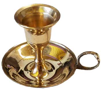 Brass Chamberstick Taper candle holder