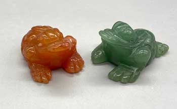 (set of 2) Prosperity Frog