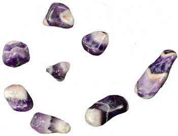 1 Lb Chevron Amethyst tumbled