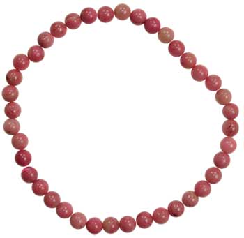 4mm Rhodonite stretch bracelet