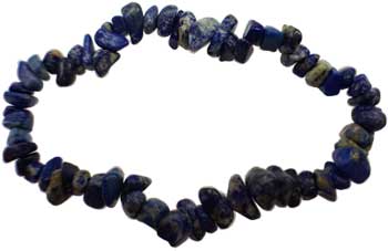 Lapis chip bracelet