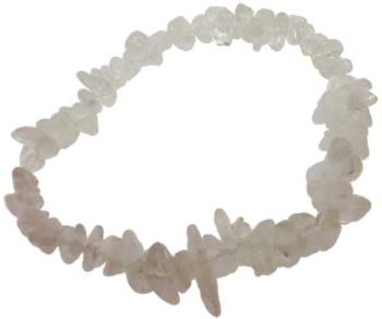 Quartz chip bracelet