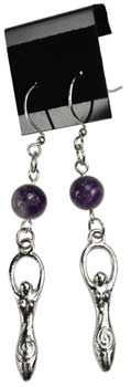 Amethyst Goddess earrings