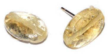 Citrine stud earrings