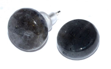 Labradorite stud earrings