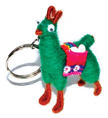 Money Llama key ring