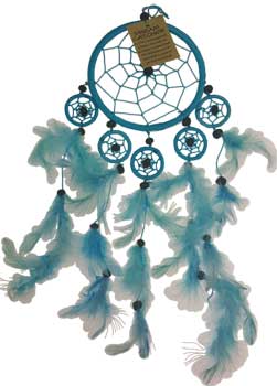 5" Light Blue dream catcher